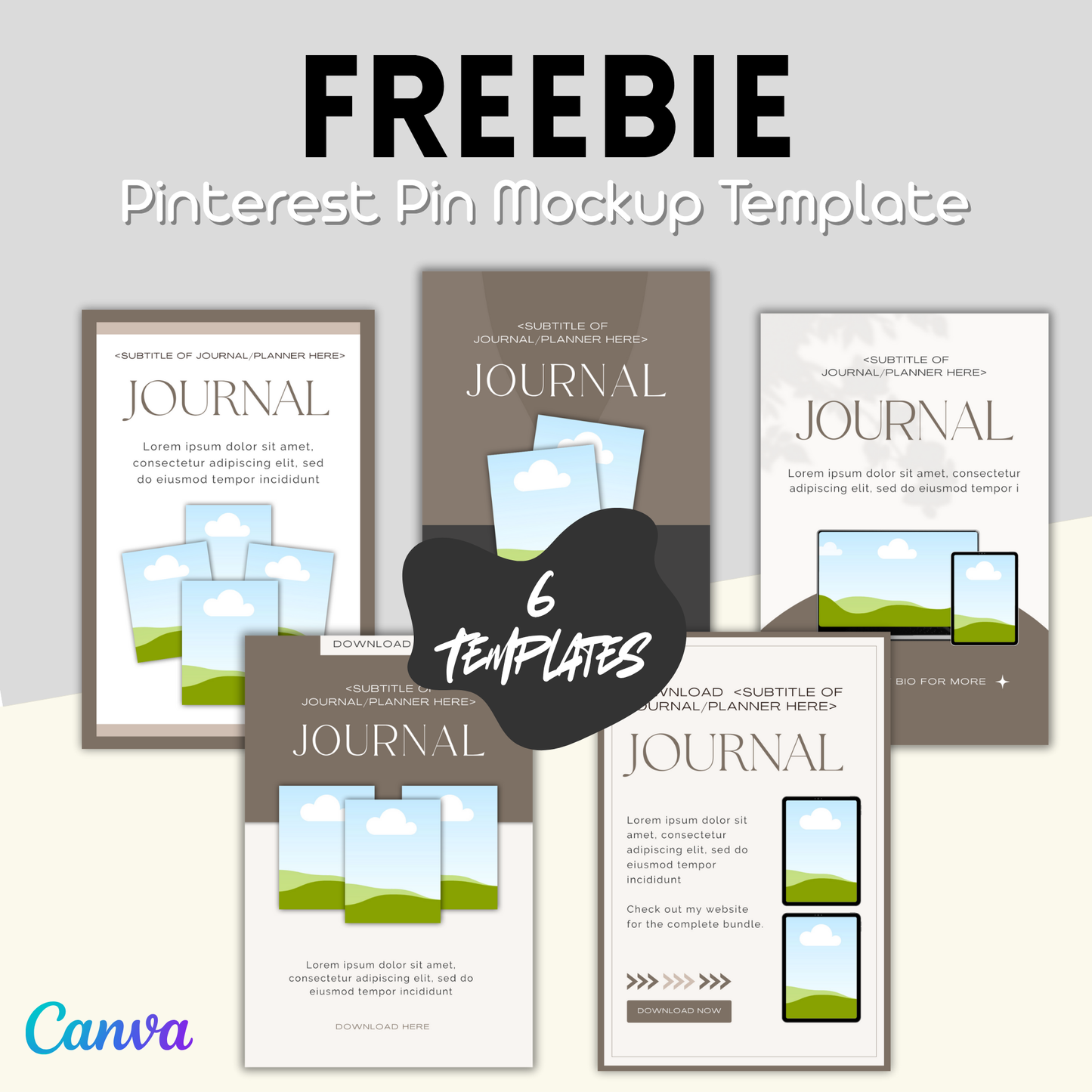 All-in-One Hyperlinked Digital Planner – 75+ Pages + Social Media Templates & Etsy Listing Mockups
