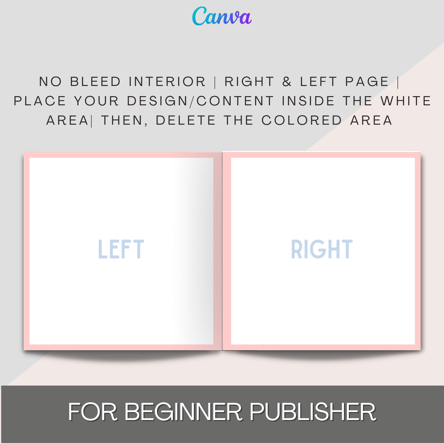 KDP Kids Coloring Book Template Bundle – Canva Editable Cover and Interiors | 8.5x8.5 in | Bleed & No Bleed | Beginner Self Publisher Kit