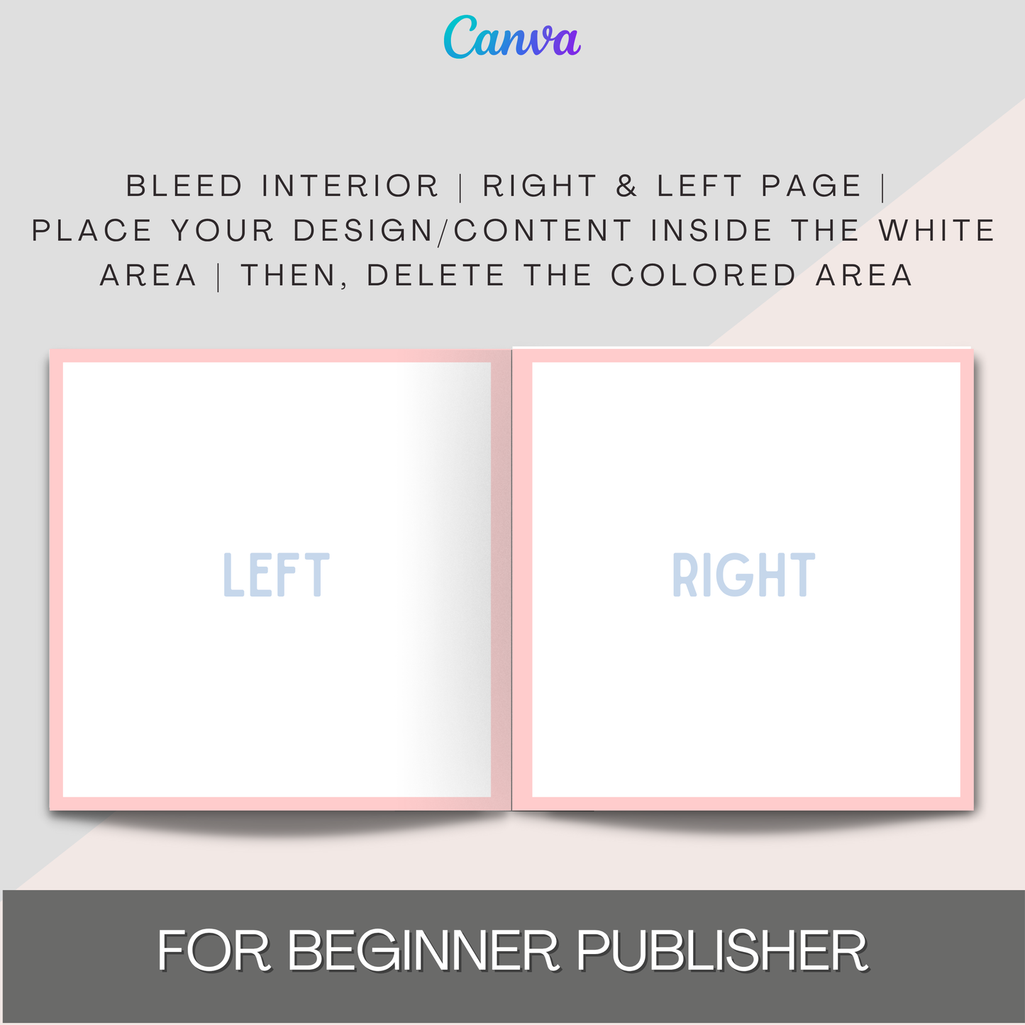 KDP Kids Coloring Book Template Bundle – Canva Editable Cover and Interiors | 8.5x8.5 in | Bleed & No Bleed | Beginner Self Publisher Kit