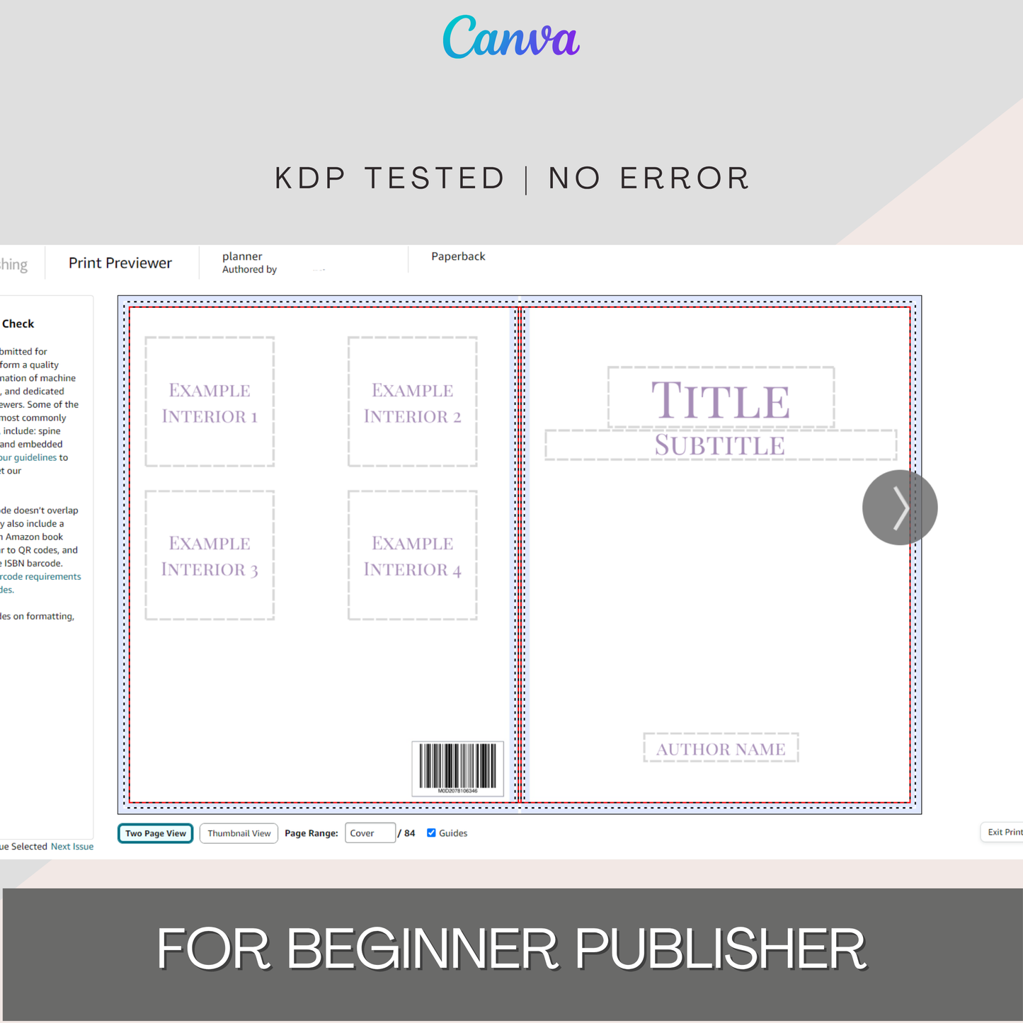 KDP Kids Coloring Book Template Bundle – Canva Editable Cover and Interiors | 8.5x8.5 in | Bleed & No Bleed | Beginner Self Publisher Kit