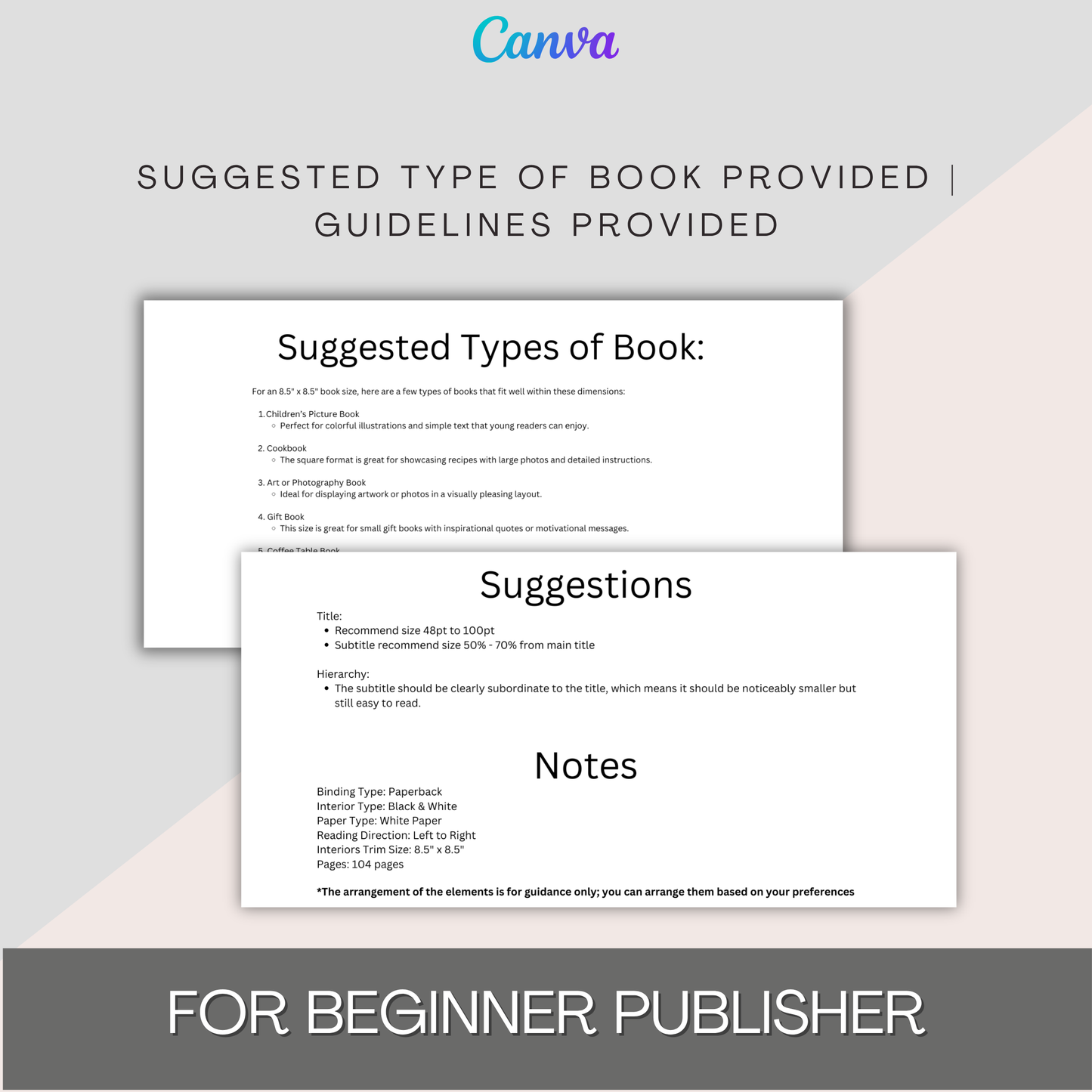 KDP Kids Coloring Book Template Bundle – Canva Editable Cover and Interiors | 8.5x8.5 in | Bleed & No Bleed | Beginner Self Publisher Kit